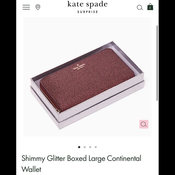Kate Spade Shimmy Glitter Wallet - Picture 3 of 9